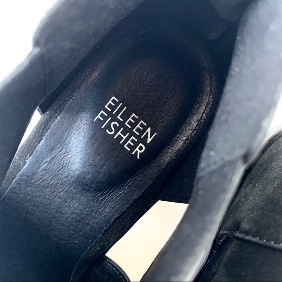 🌸New🌸 Eileen Fisher Black Cutout Boots Sz 6.5 - Picture 2 of 7
